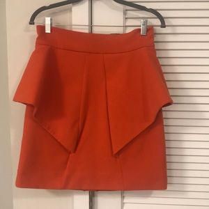 Aqua brand mid orange skirt